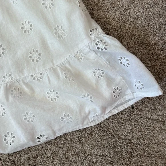 Hollister Eyelet Channeled Mini Dress. Y2K inspired. 100% cotton. Milkmaid. XS - Picture 3 of 14